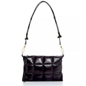 NWOT All Saints Eve Quilted Leather Shoulder Bag